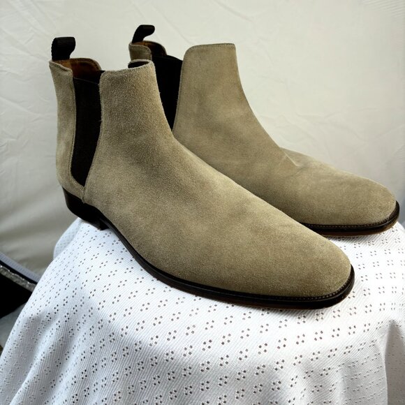 Aldo Other - Aldo Chelsea Leather Suede Boots Men's Size‎ 12 Tan | EU 45 | UK 11